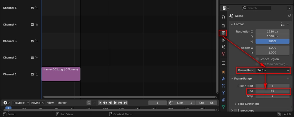 Adjust Output Settings