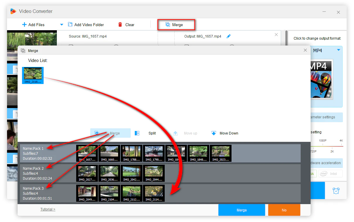 Create Merging Groups and Re-arrange the Order