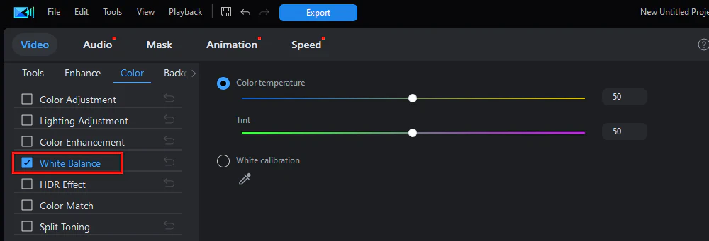 White Balance