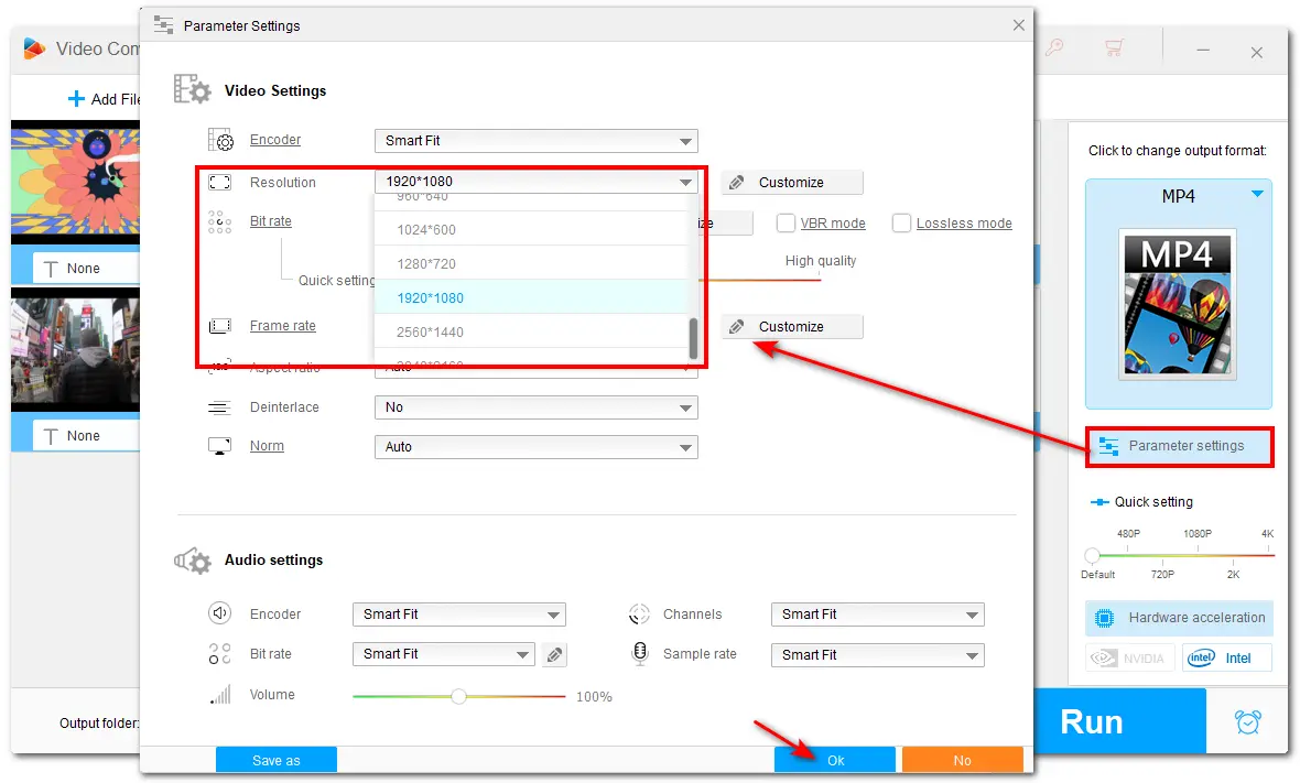 Lower the Video Resolution, Bitrate, etc.