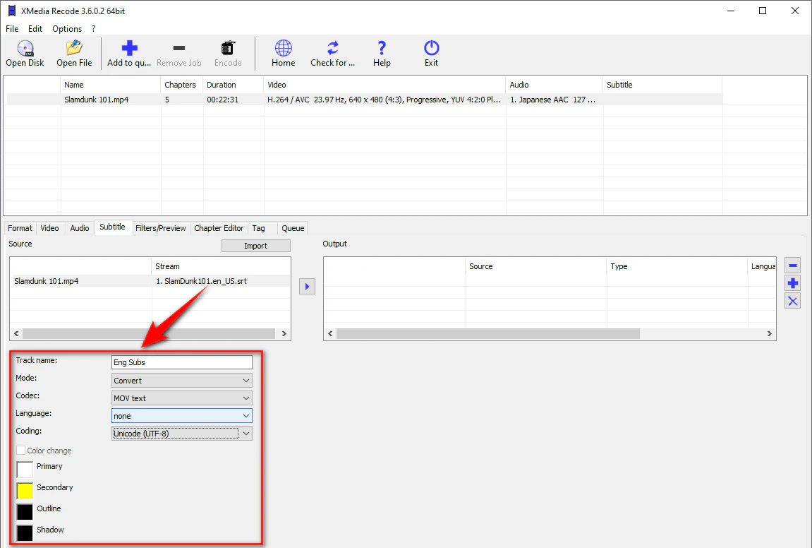 Configure Subtitle Settings