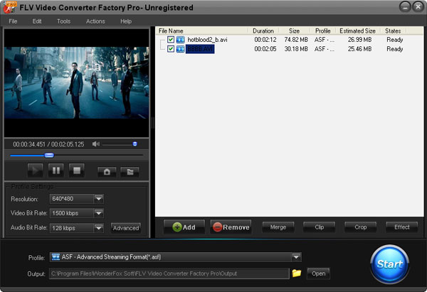 FLV Video Converter Factory Pro software