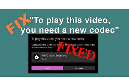 To Play This Video You Need a New Codec