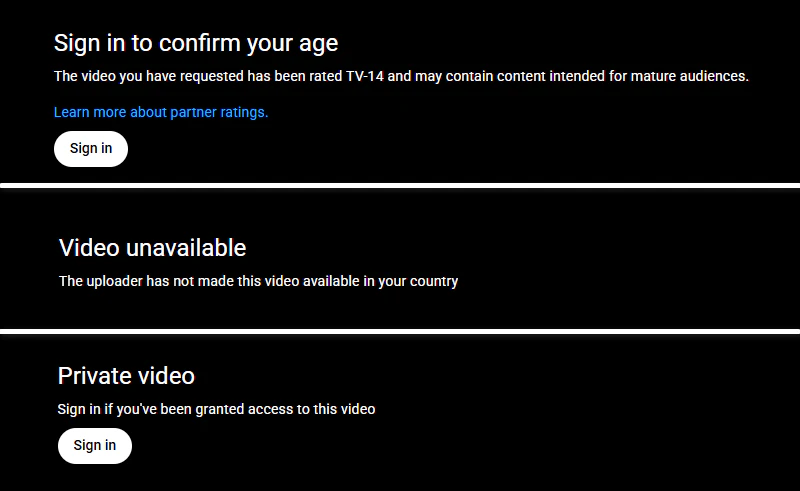Verify If the Video Is Publicly Accessible