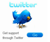 Get support through Twitter