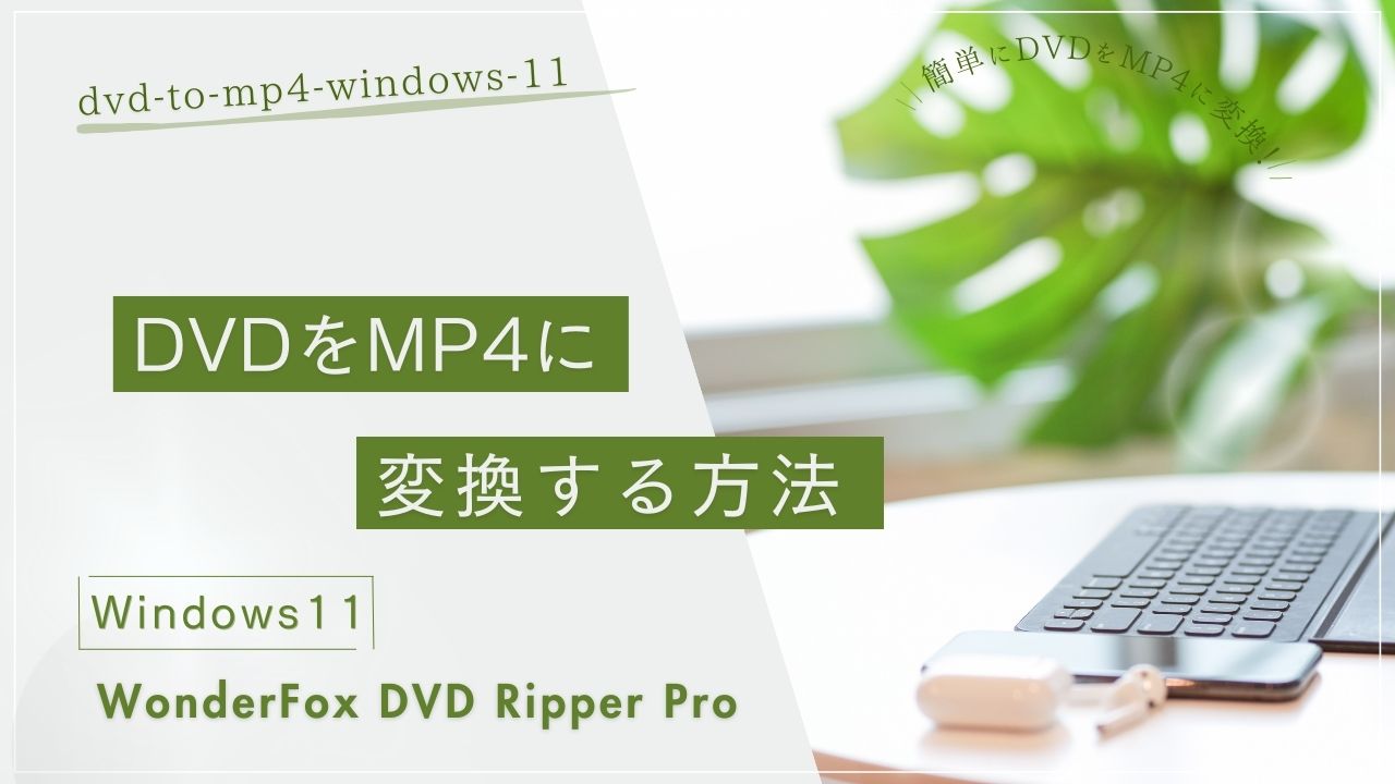 Windows11でDVDをMP4に変換する方法