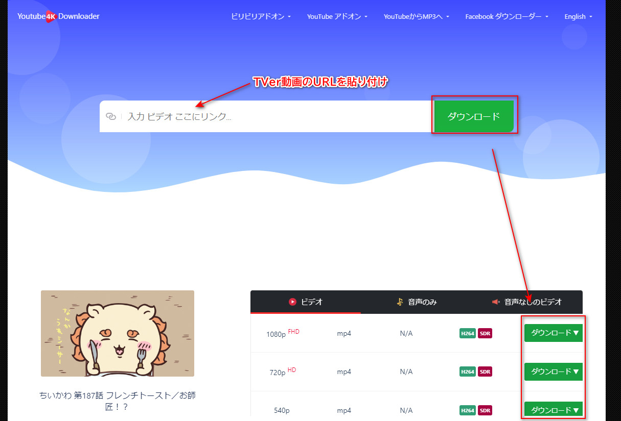 PCでTVer動画を無料ダウンロードするサイト