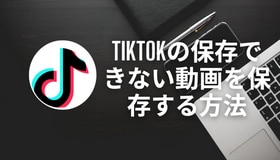 TikTokの保存できない動画を保存する方法