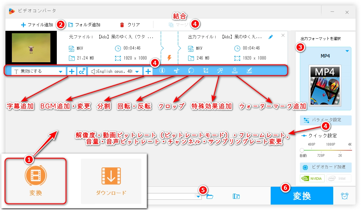 MP4を無料で編集する方法