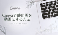 Canvaで静止画を動画にする