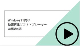 Windows11向けの動画再生ソフトお薦め