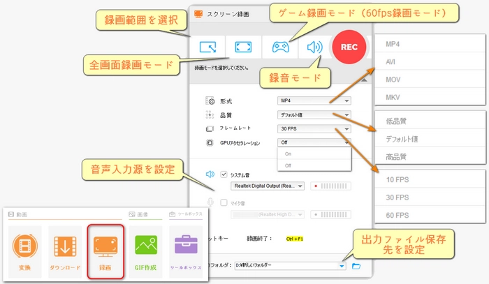 アニメ切り抜きの作成方法 録画