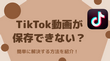 TikTok動画がダウンロード・保存できない時の対処法