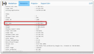 Macで動画のビットレートを確認