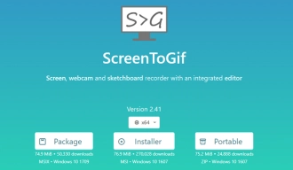 Windows 10向けのGIF作成ソフト１．ScreenToGif