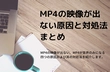 MP4の映像 出ない