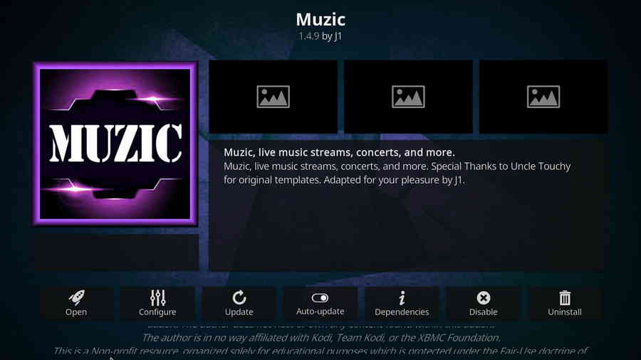 Muzic addon