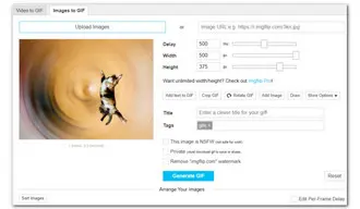 Convert Images to GIF in Imgflip