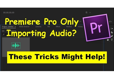 Premiere Pro Only Importing Audio