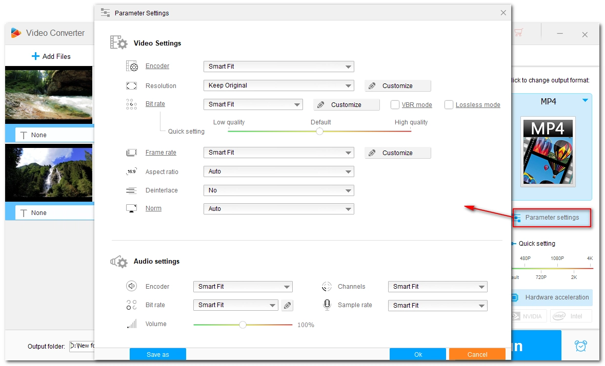 Edit Encoding Settings