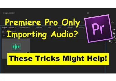 Premiere Pro Only Importing Audio