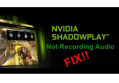 ShadowPlay Not Recording Audio