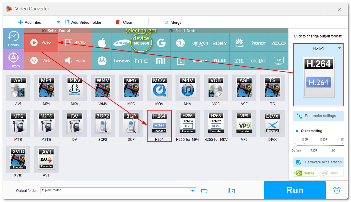 Select Output Profile