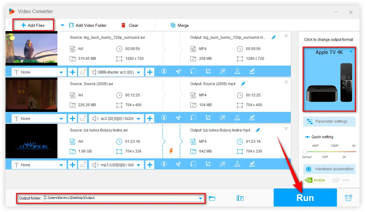 Convert AVI Files to Apple TV Compatible Format 