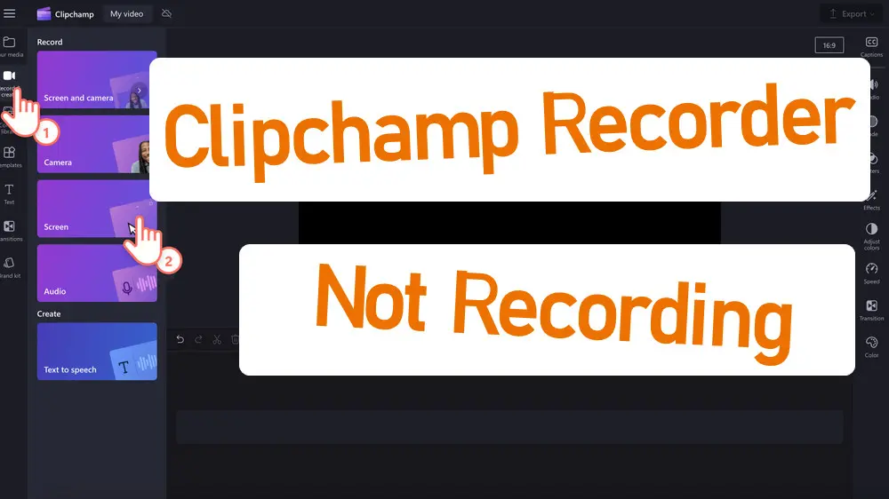 Clipchamp Screen Recorder Not Recording