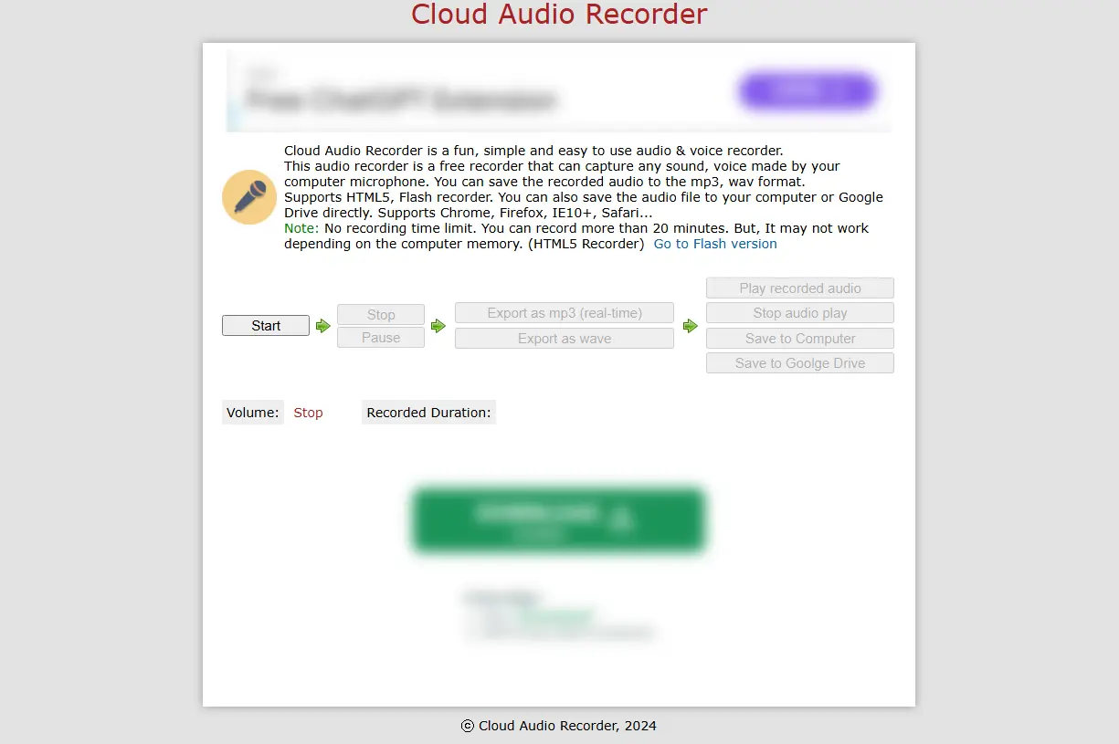 Cloud Audio Recorder