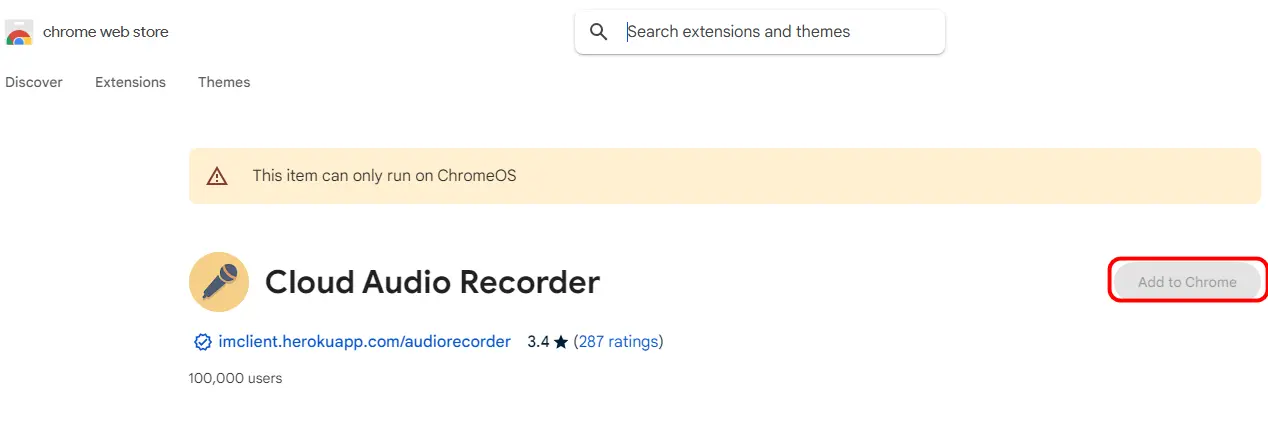 Cloud Audio Recorder Chrome Extension