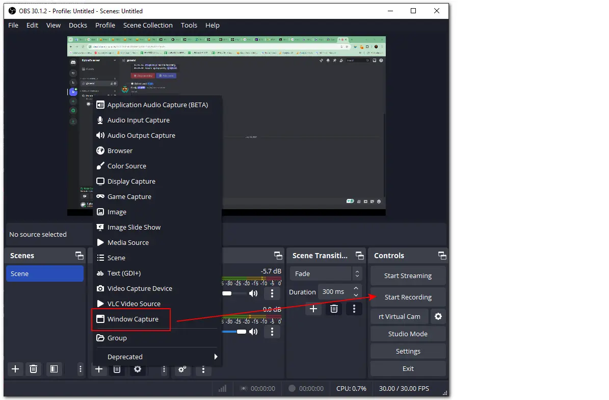 How to Record Discord Stream with OBS