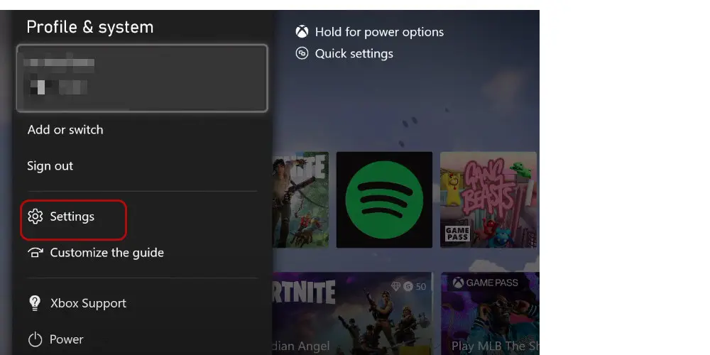 Open Xbox Audio Settings