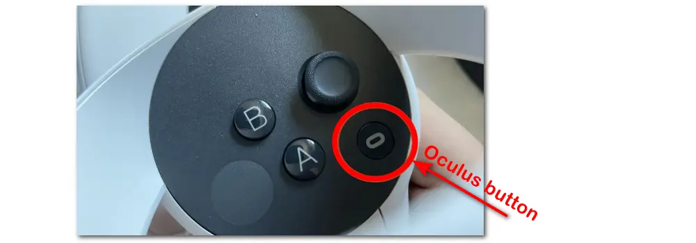 Press the Oculus button