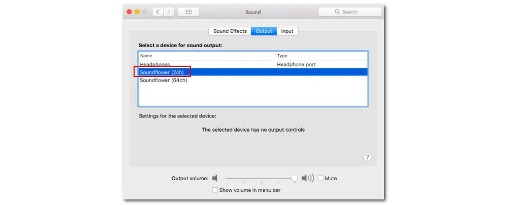 Install Soundflower to QuickTime