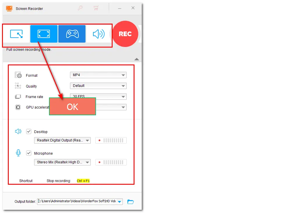 Adjust Recording Settings