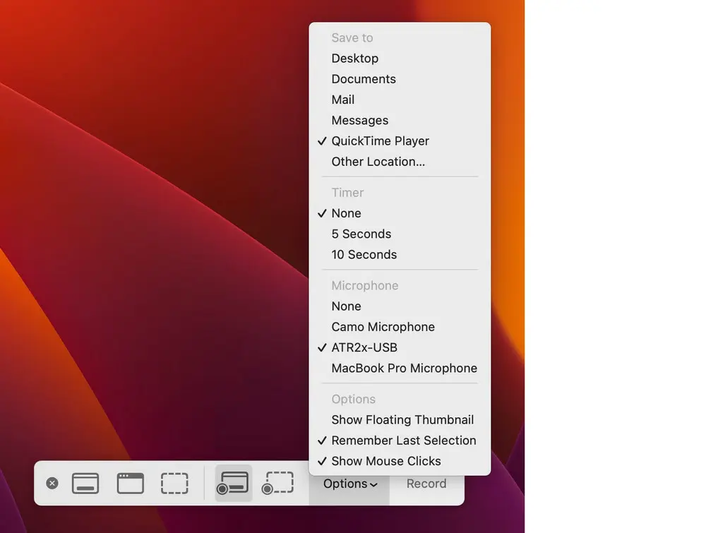 Screen Record Instagram DMs on Mac