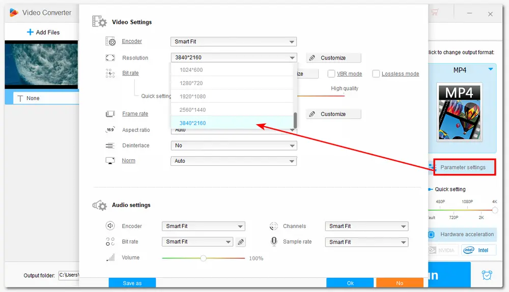 Parameter Settings