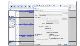 Mass Convert MP3 to WAV with Audacity