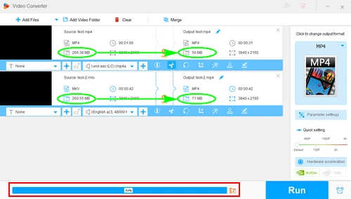 Batch Compress 4K Video Size