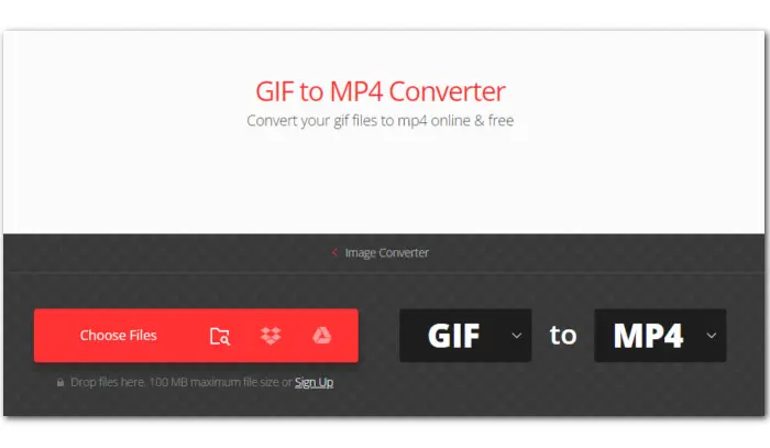 Online GIF to MP4 Video converter