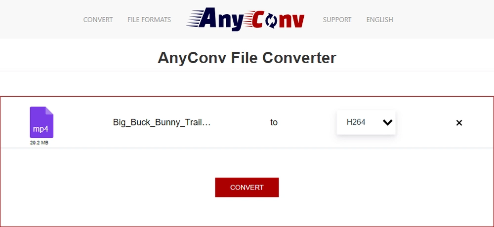 Convert H.265 to H.264 Online