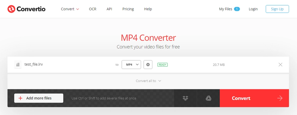 Convert LRV to MP4 Online