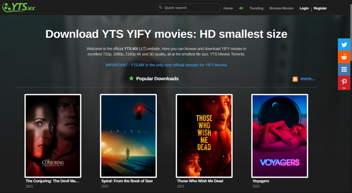 download yify movies directly free
