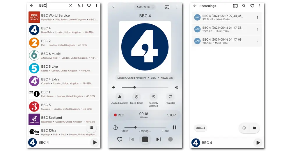 Record BBC Sounds on Android/iPhone