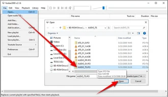 Open AUDIO_TS.IFO in Foobar2K