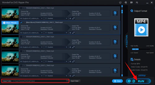 Choose DVD Resolution then Upconvert