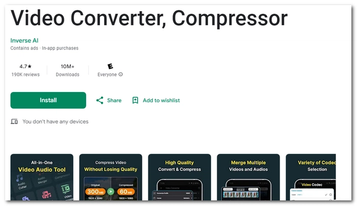 Video Converter, Compressor