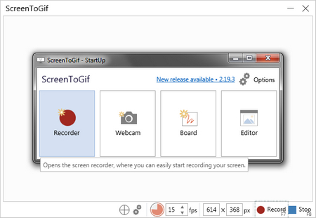 ScreenToGif 2.38.1 for windows download