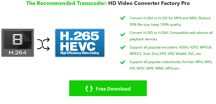 free h 265 video converter